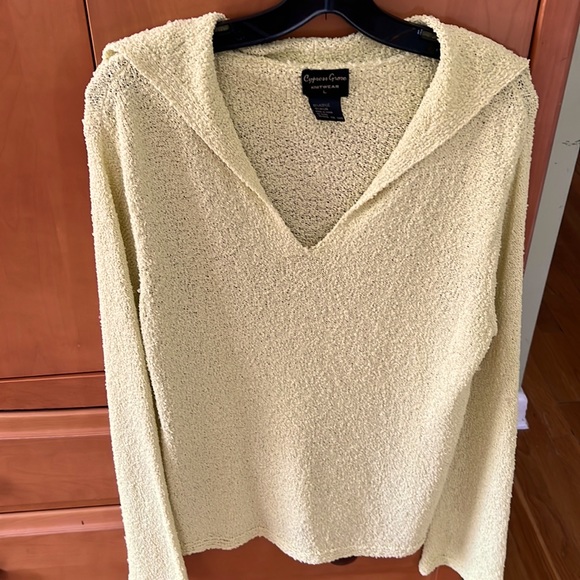 Cypress Grove yellow sweater women’s size L - Picture 1 of 4